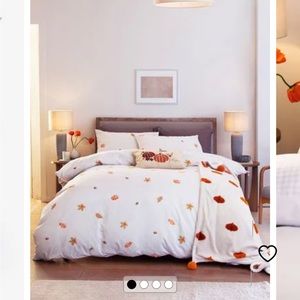 Cotton Rich Autumnal Pumpkin Duvet Cover and Pillowcase Set